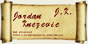Jordan Knežević vizit kartica